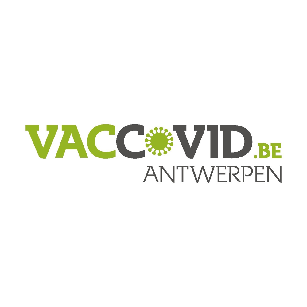 Logo van het Antwerpse vaccinatiedorp VacCovid.