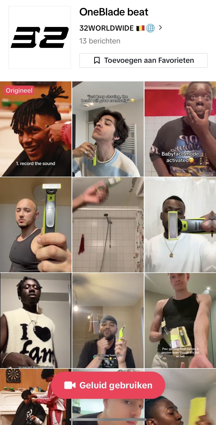 Philips OneBlade lance un beat TikTok en collaboration avec le producteur belge Chuki Beats 