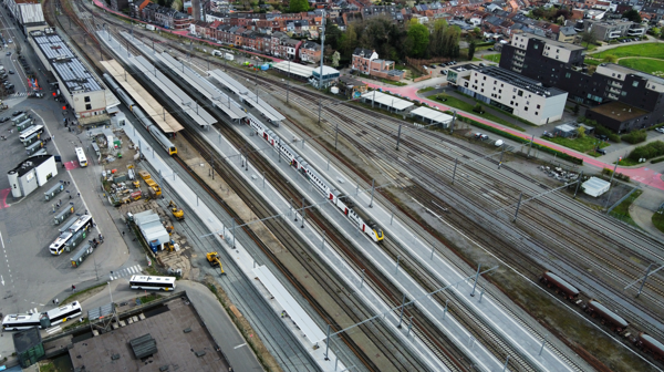 Vernieuwing van de perrons in station Hasselt gaat laatste fase in 
