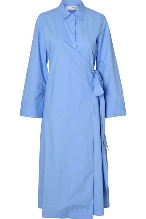 Juttu_SS25_Selected Jurk Aviana Ls Midi Wrap B