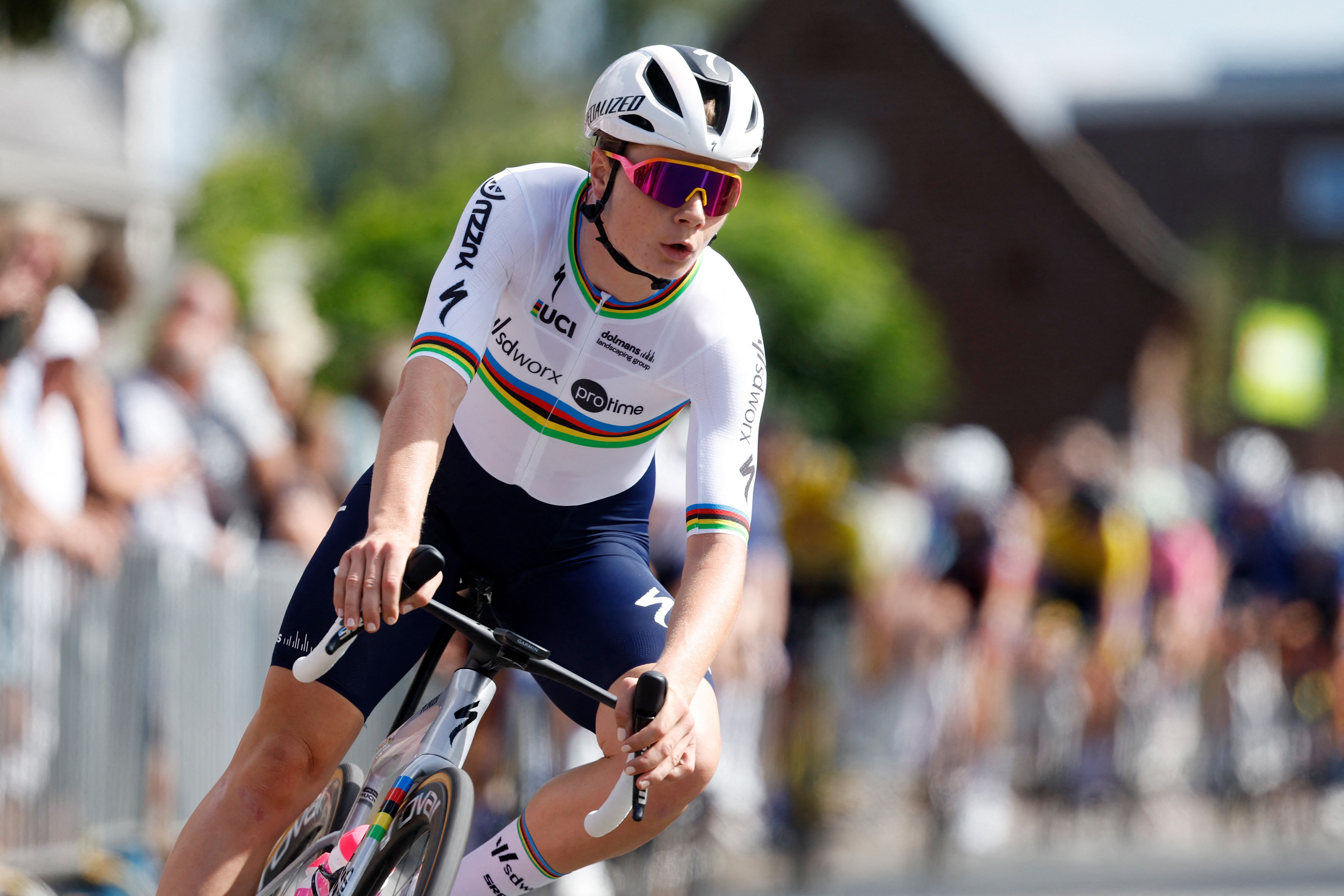 Lotte Kopecky in the Pro Cycling Tour Etten-Leur in 2023 © PHOTO ​ BAS CZERWINSKI / ANP / AFP