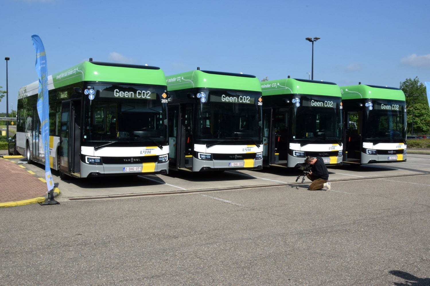 Elektrische bussen in stelplaats Winterslag
