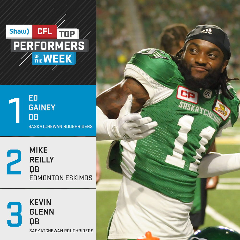 Shaw CFL Top Performers - Week 8