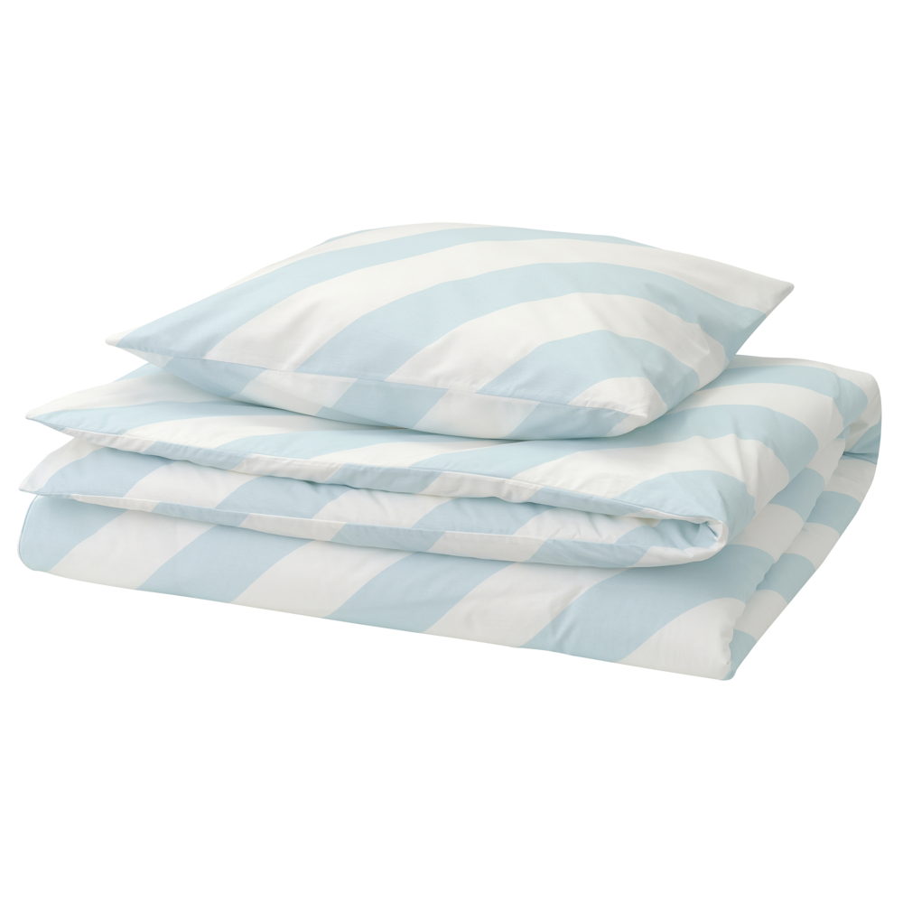 IKEA_NYTILLVERKAD_SLÖJSILJA duvet cover and pillowcase_€24,99_PE907824