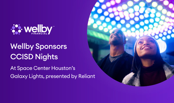 Preview: Wellby Financial Hosts Clear Creek ISD (CCISD) Families at Space Center Houston’s Galaxy Lights December 1, 9, and 15