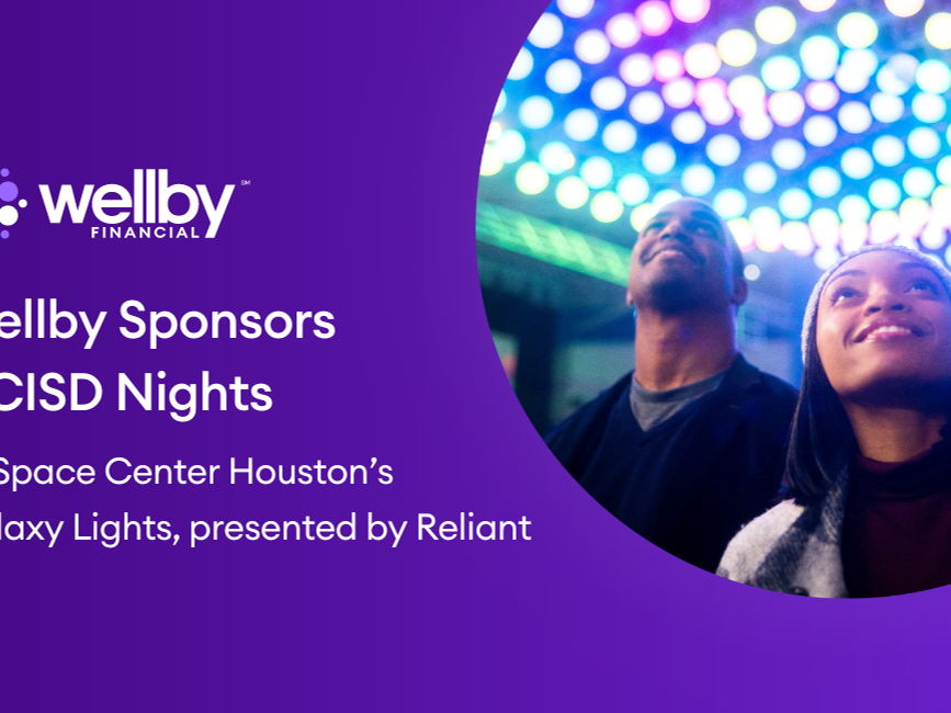 Wellby Financial Hosts Clear Creek ISD (CCISD) Families at Space Center Houston’s Galaxy Lights December 1, 9, and 15