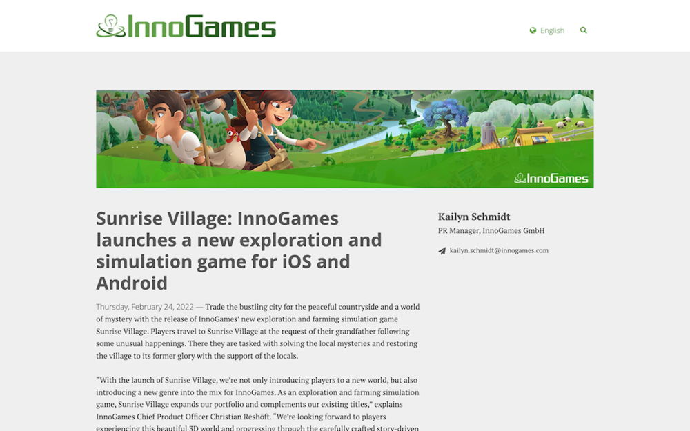 InnoGames launches new exploration and simulation game for iOS & Android