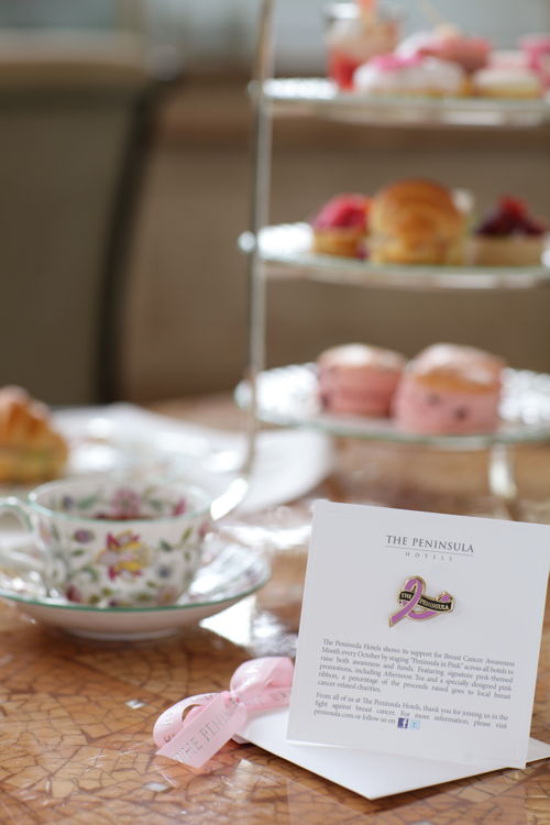 The Lobby’s offers a special The Art of Pink Peninsula Afternoon Tea, featuring rose-tinted sweets and savory treats