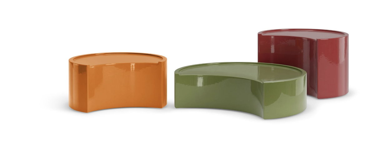 Small tables Low Bol by Zaven for Zanotta Small tables Low Bol by Zaven for Zanotta