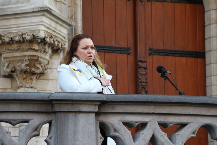 Maryana Hnyp, vertegenwoordiger van de Oekraïense gemeenschap in Leuven
