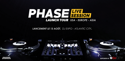 MWM annonce une tournée mondiale pour son dernier produit DJ Phase, qui commencera en Août à la DJ Expo d’Atlantic City.