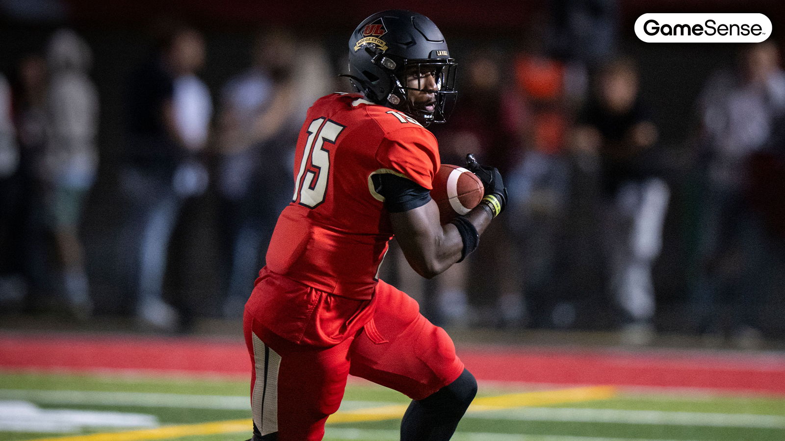 Frederik Antoine with the Laval Rouge et Or - Photo Courtesy: Laval Athletics