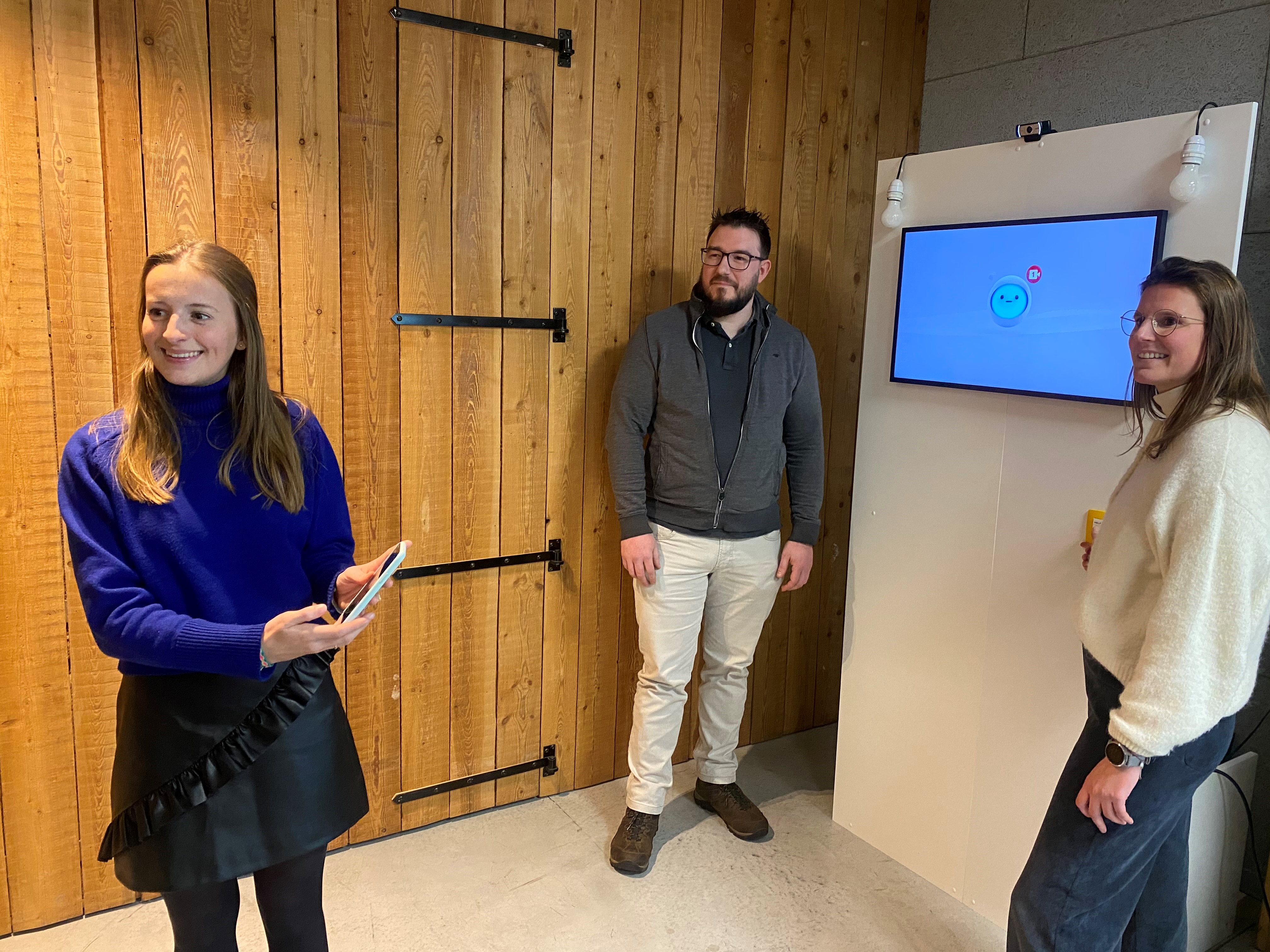 Lisa Slisli en Robin Talboom van Userfull, Lara Vandecappelle van Toontjeshuis