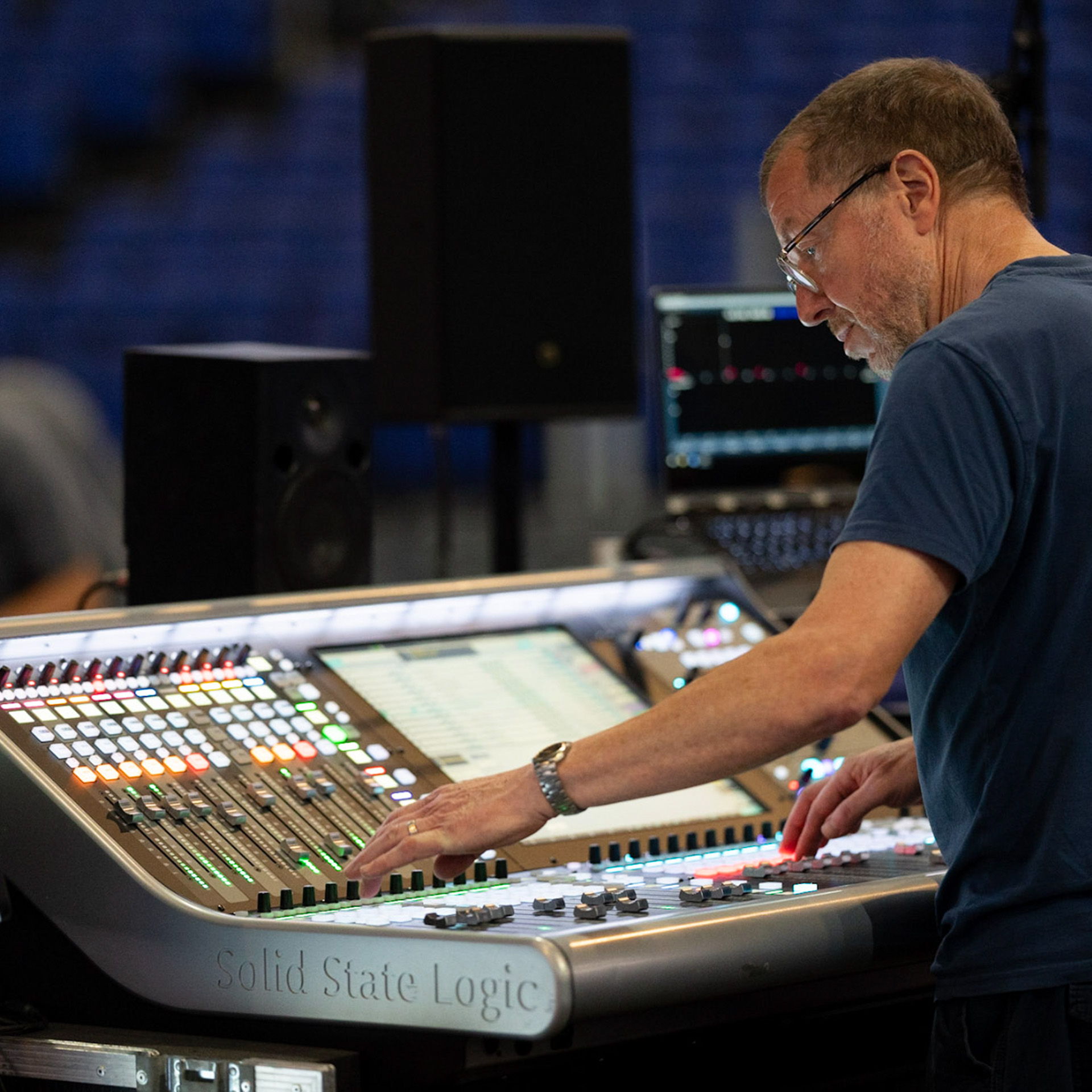 FOH engineer Richard Sharratt - Photo credit: York Tillyer