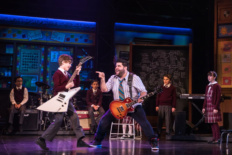 The cast of the School of Rock Tour. © Matthew Murphy.