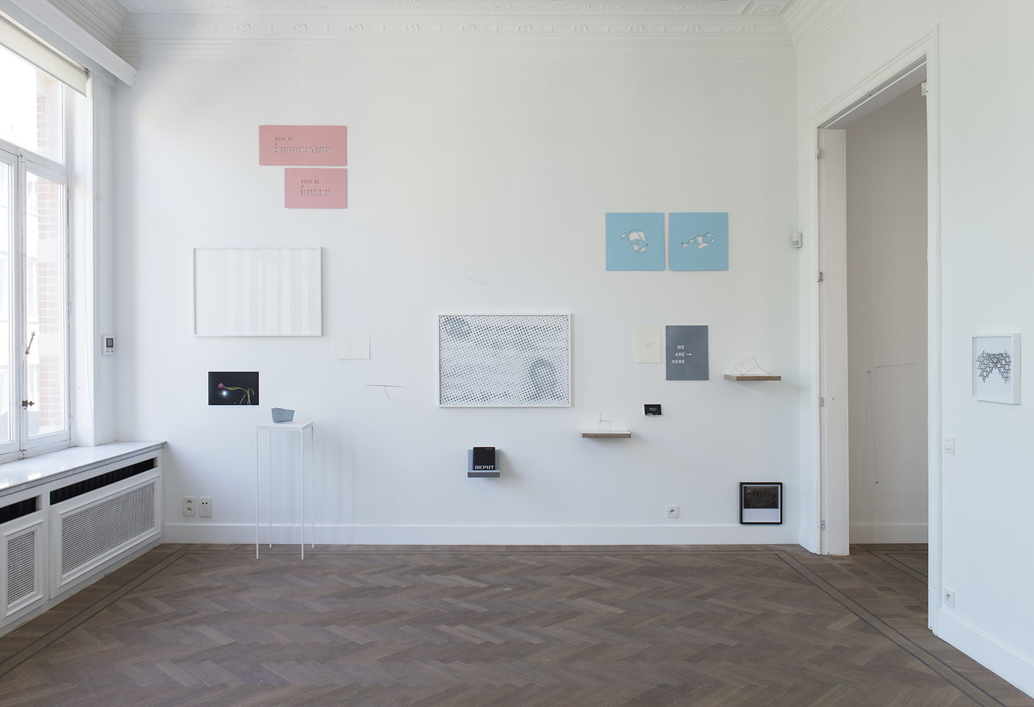 Installatiezicht van de tentoonstelling