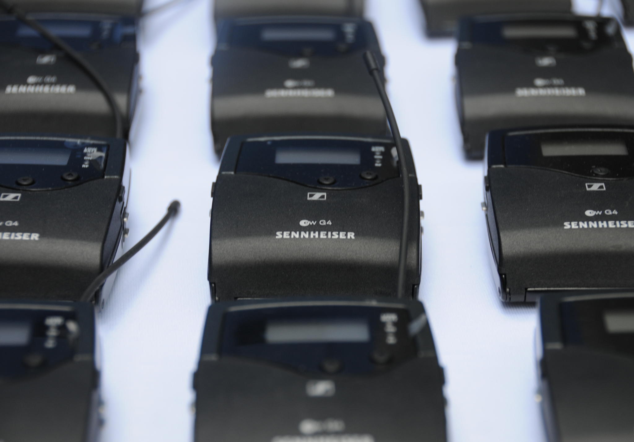 SFAI guests were invited to listen to a custom wireless feed using Sennheiser evolution wireless G4 systems, which broadcast a mix to 26 G4 wireless receiver packs connected to headphones