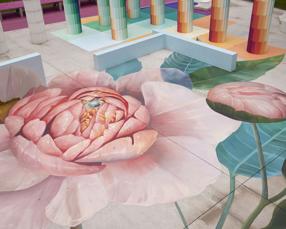 Installation view of the 2022 NGV Architecture Commission: Temple of Boom designed by Adam Newman and Kelvin Tsang on display at NGV International , Melbourne from 22 November 2022 – August 2023. Photo: Sean Fennessy