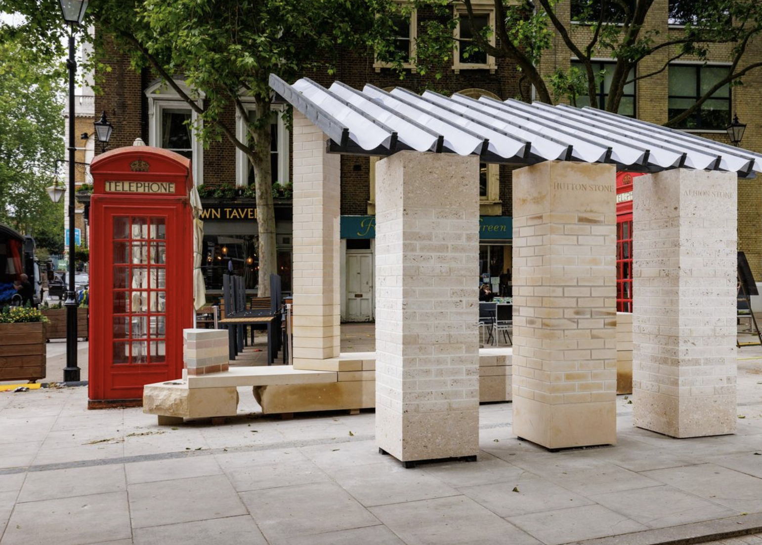 Above: Brick from a Stone designed by Artefact for Albion Stone and Hutton Stone (Photo: Sam Frost)