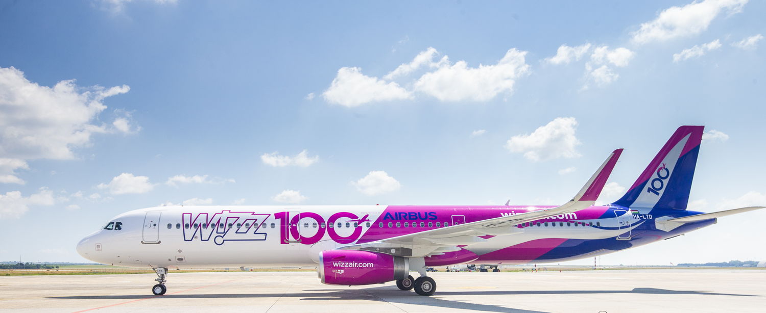 De 100ste Airbus van Wizz Air