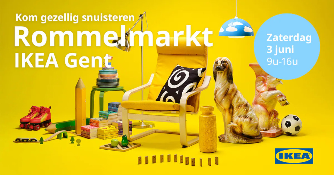Geef spullen een tweede leven en kom langs bij de allereerste rommelmarkt van IKEA Gent