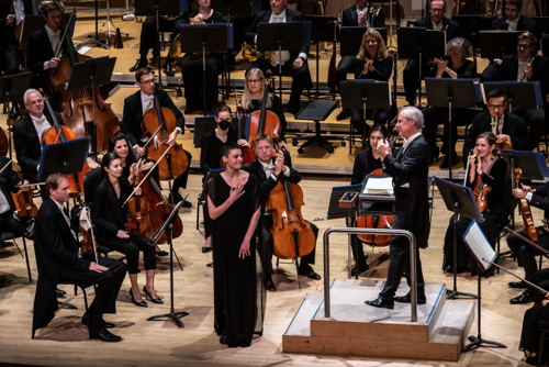 Emily D'Angelo with the TSO, Nov 22, 2023 (Photo courtesy of Stelth Ng/Toronto Symphony Orchestra)