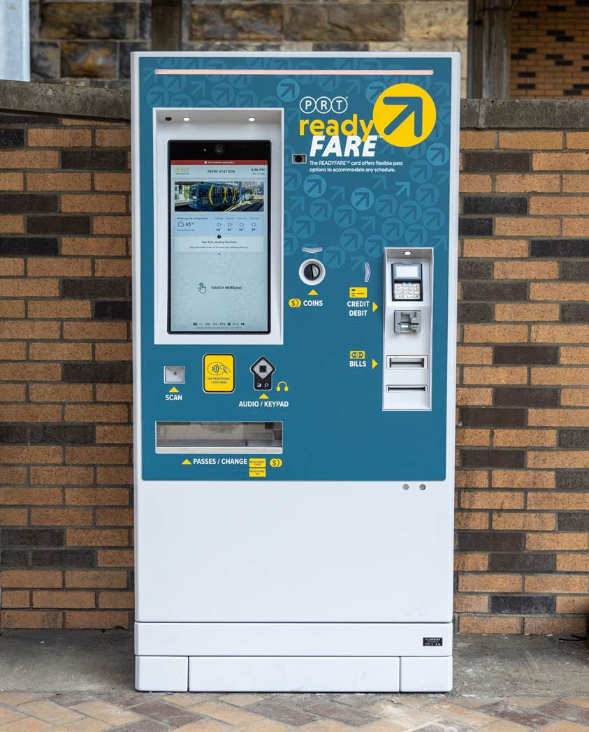 New fare vending machine recently installed at Penn Station along the East Busway