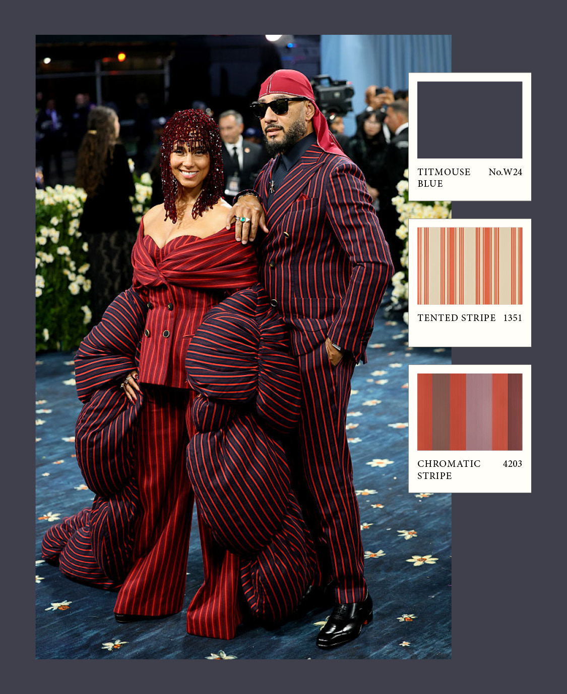 Alicia Keys and Swizz Beatz in Moncler Alicia Keys and Swizz Beatz in Moncler