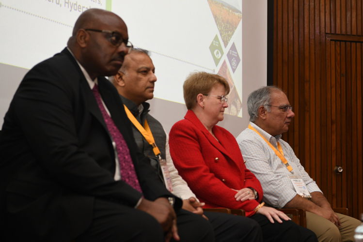 L-R: Mr Ben Kumumanya, Mr Sai Prasad, Dr Hughes and Mr S Siva Kumar
