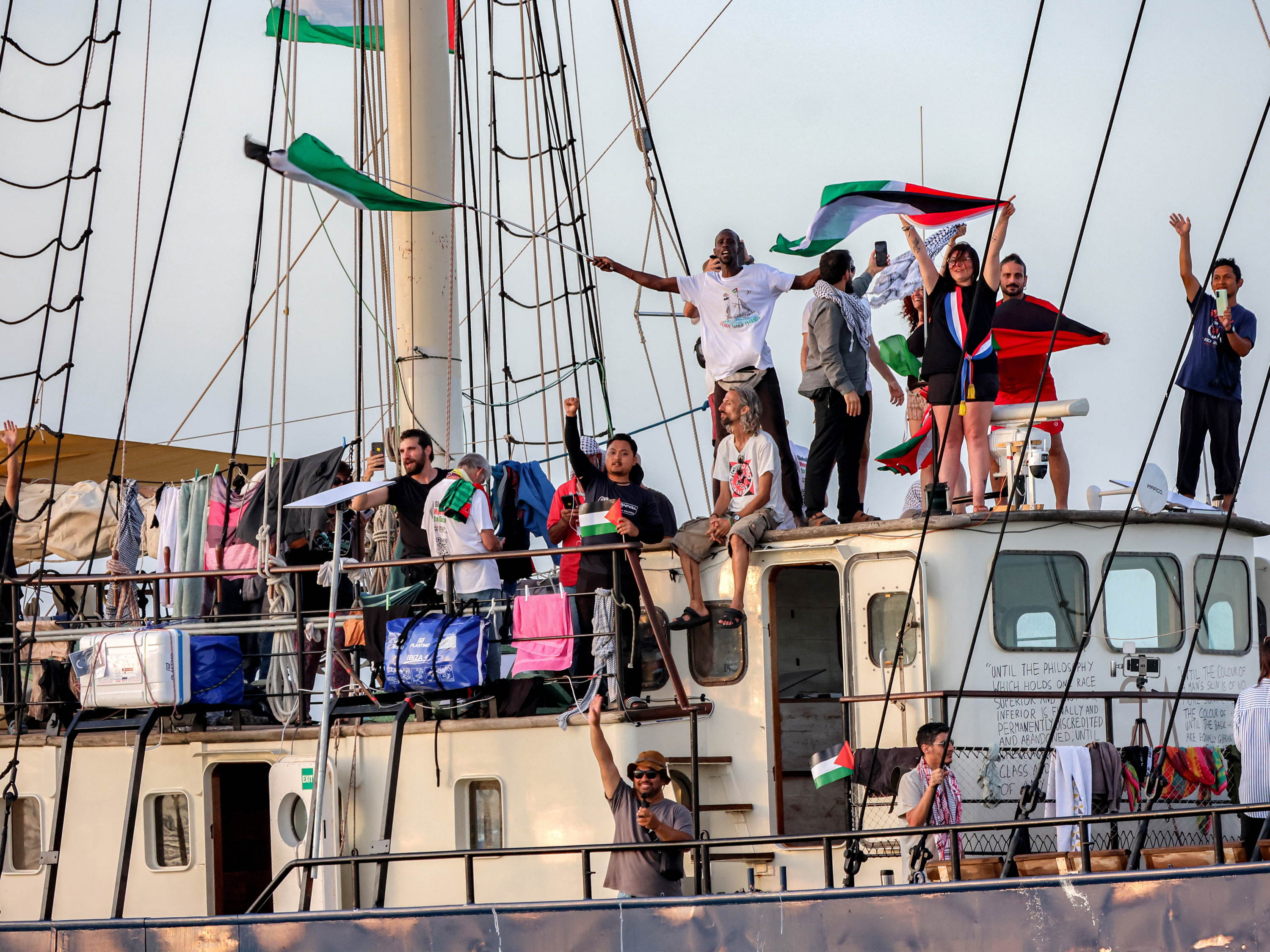Belgian doctor leaves flotilla for security reasons