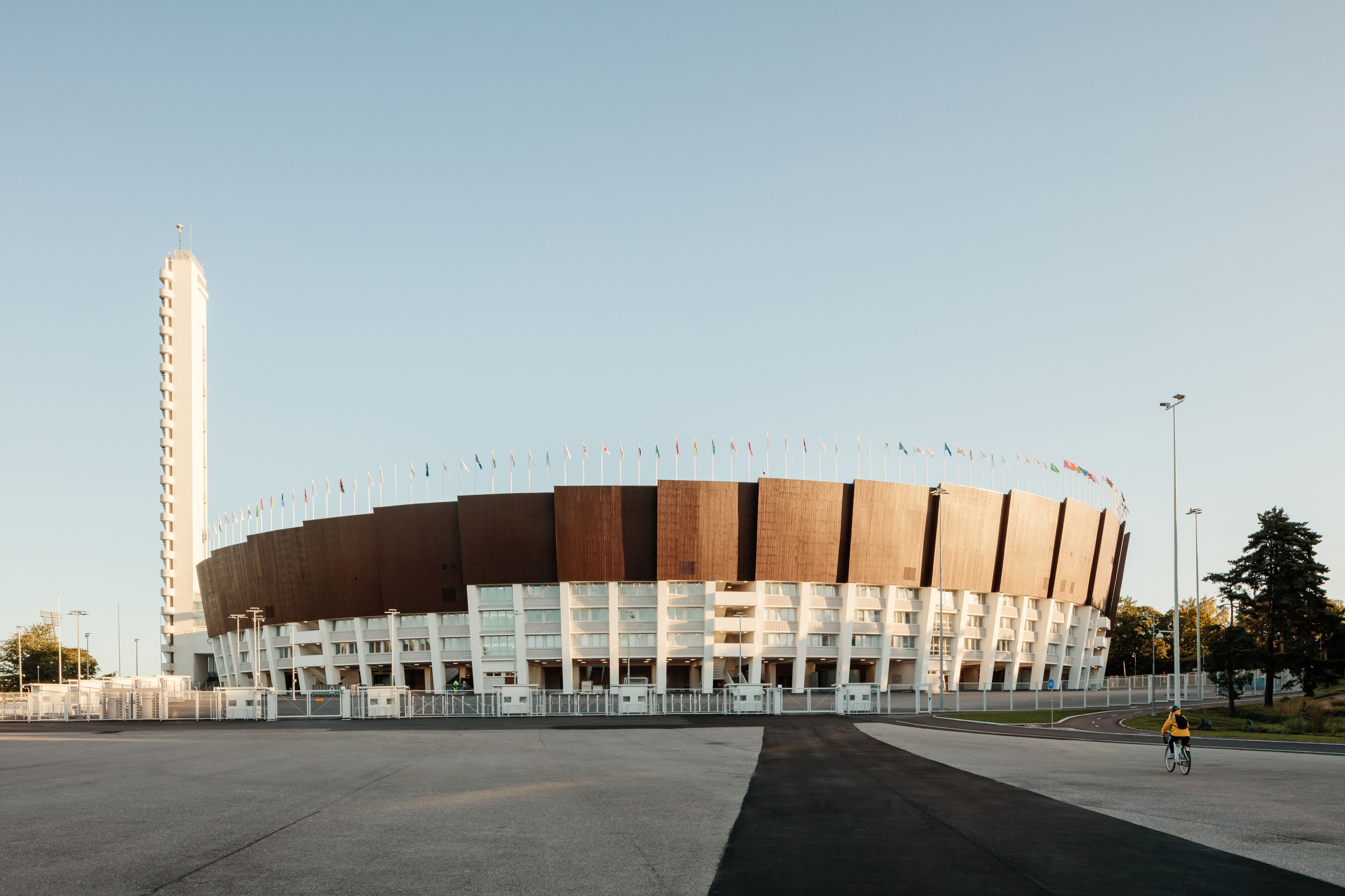 Olympic Stadium exterior, K2S Architects + Architects NRT (Image Credit: Tuomas Uusheimo) 