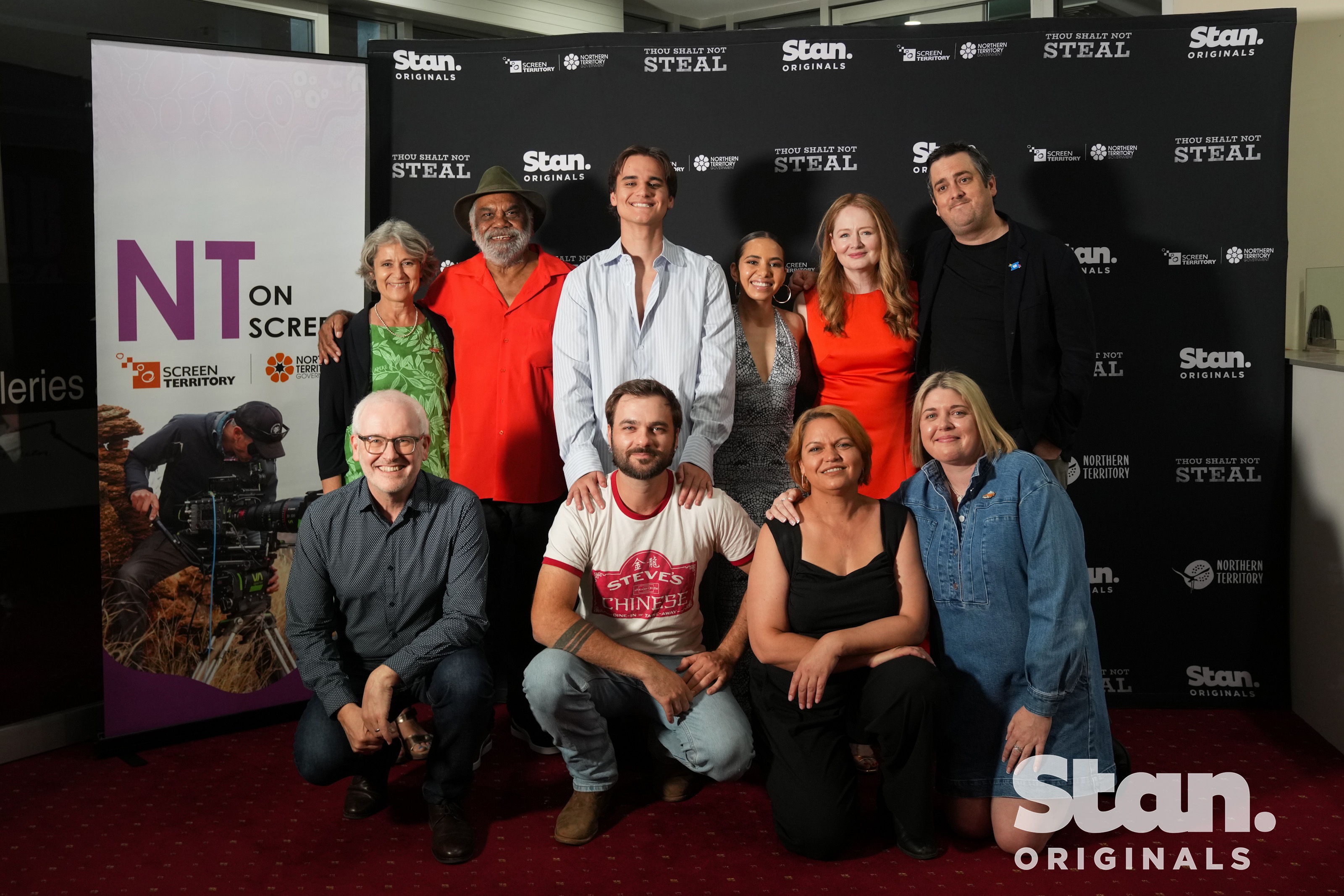 (Top L to R) Sam Moor, Warren H. Williams, Will McDonald, Sherry-Lee Watson, Miranda Otto, Daley Pearson. (Bottom L to R) Charlie Aspinwall, Dylan River, Tanith Glynn-Maloney, Lauren Brown