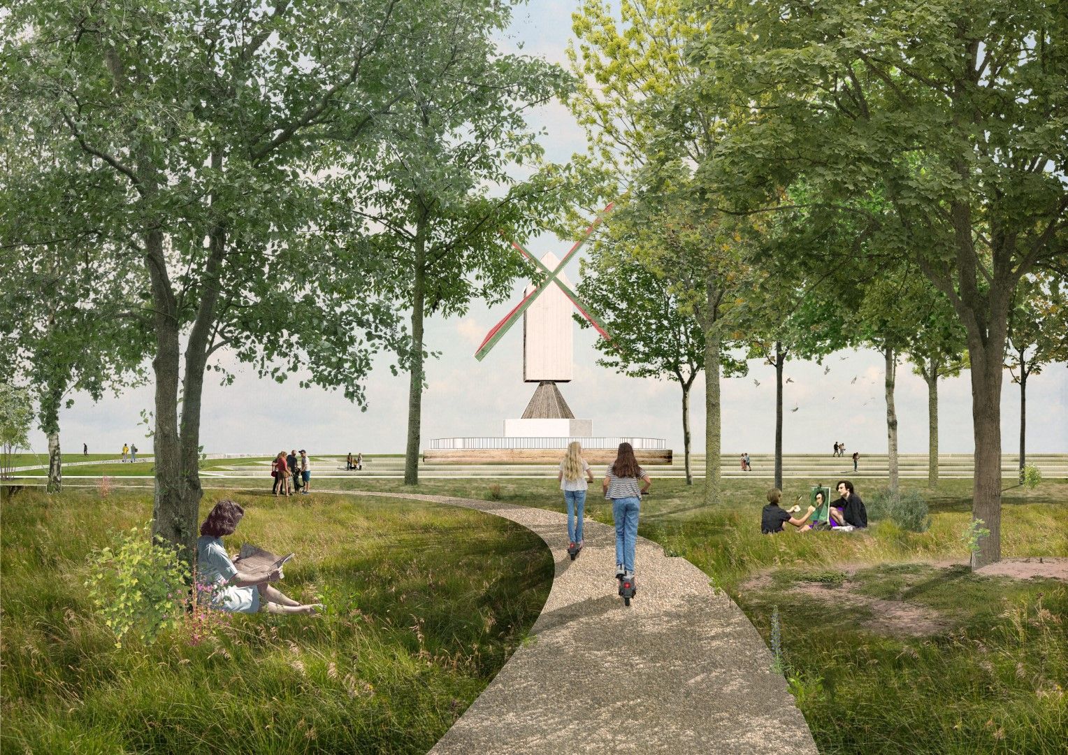 Definitief ontwerp Scheldebocht ©Bureau Bas Smets