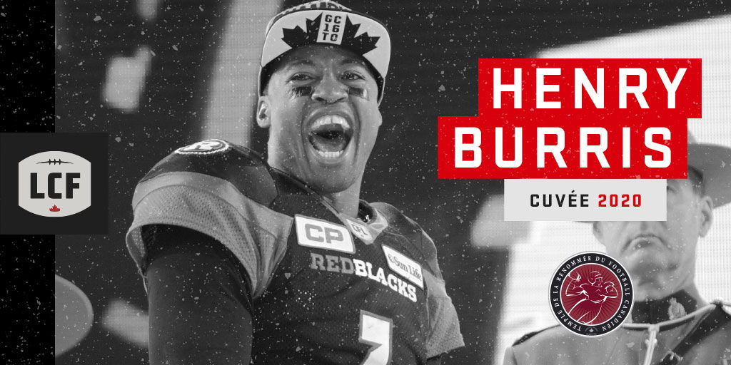 Henry Burris | Cuvée 2020 du Temple de la renommée du football canadien