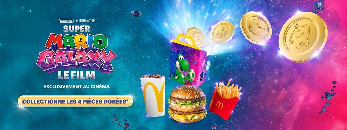McDonald’s Belgique annonce une collaboration inédite avec Super Mario Galaxy Le Film