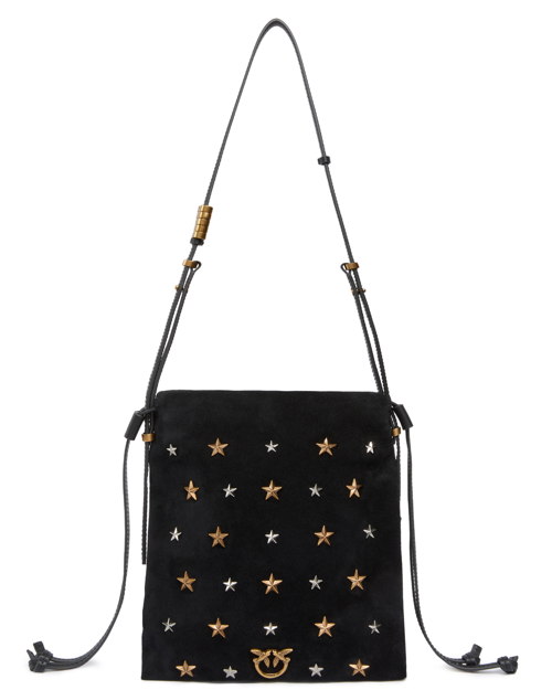 PINKO FW25 SLOUCHY MINI SUEDE + BORCHIE STELLA EUR365