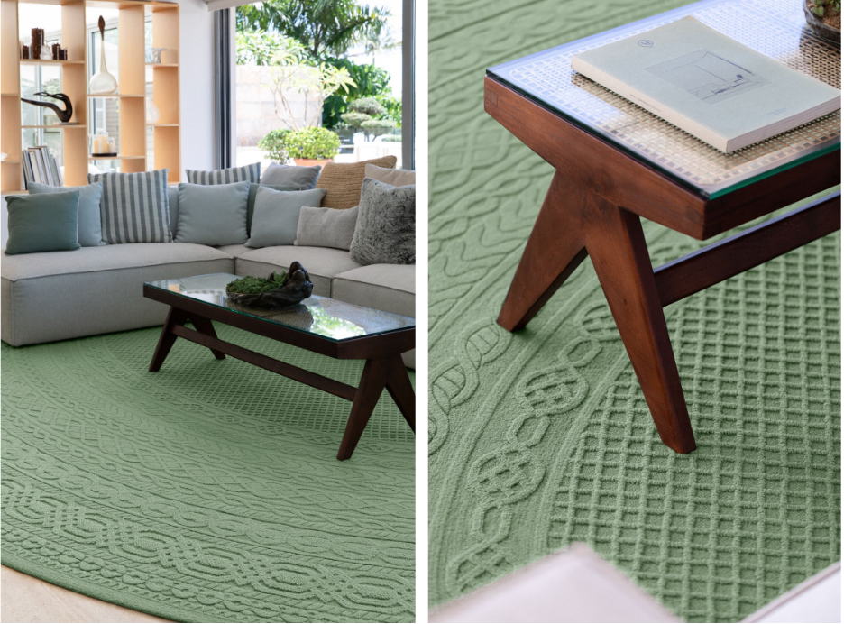 The Sei carpet, Ami Collection by AB Concept x Tai Ping. Photography by: Harold de Puymorin