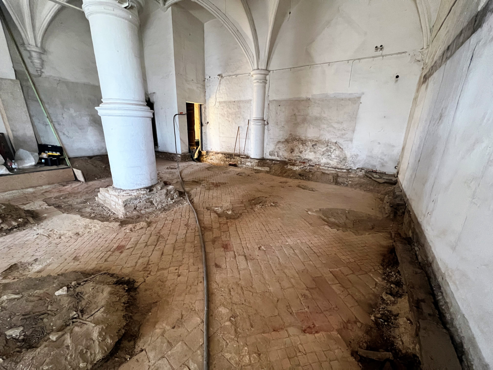 Zeldzame mozaïekvloer ontdekt tijdens restauratiewerken Abdij van Park