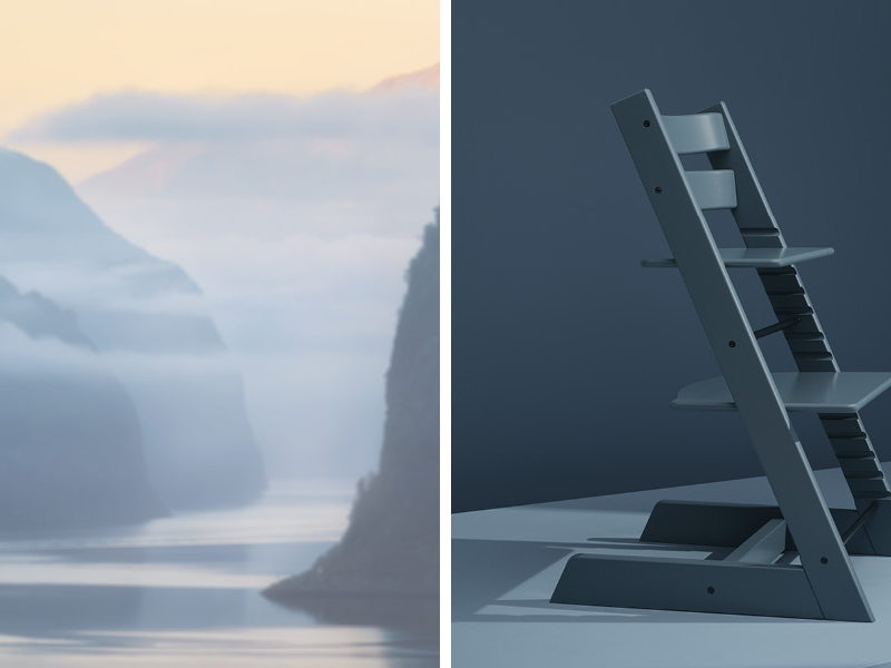 Faites entrer la nature norvégienne chez vous… avec Tripp Trapp® Fjord Blue