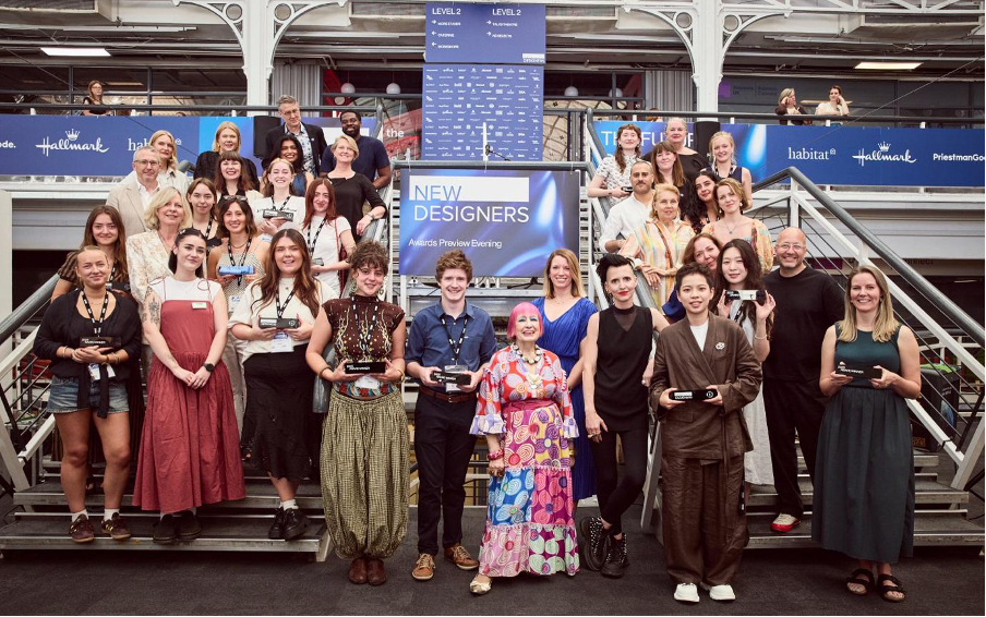 Above: Zandra Rhodes at the New Designers awards ceremony 2025 © Mark Cocksedge