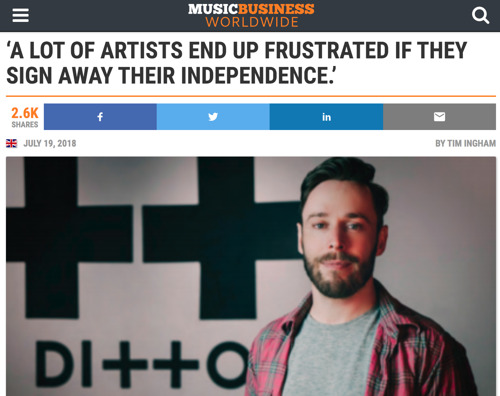 Ditto Music CEO Lee Parsons on the Company's Rise to Success.