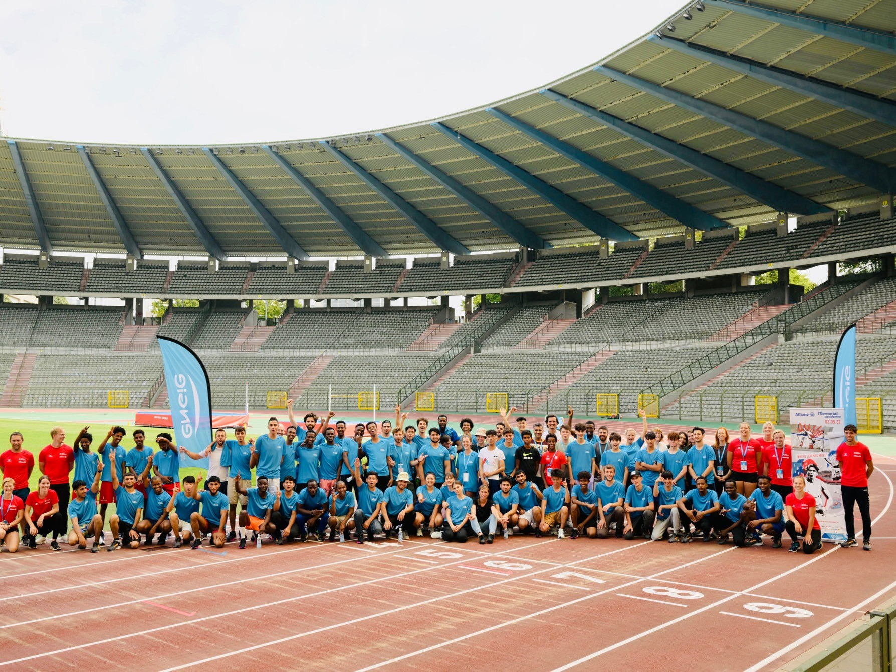 ENGIE repousse les barrières en offrant une séance d’athlétisme à 64 jeunes réfugiés dans le cadre de son partenariat à l’Allianz Mémorial Van Damme