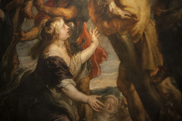 Peter Paul Rubens, Marteldood H. Andreas, detail2 (in situ in Rubenshuis), Fundación Carlos de Amberes te Madrid, foto Ans Brys
