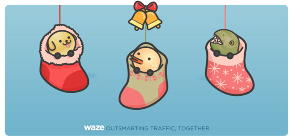 Recomendaciones de Waze durante época de navidad
