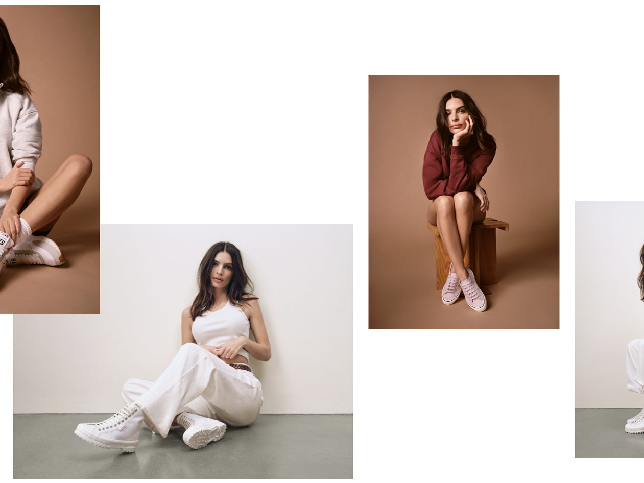 SUPERGA® L’ÉLÉGANCE INTEMPORELLE ANNONCE UNE COLLABORATION DE PRINTEMPS AVEC EMILY RATAJKOWSKI