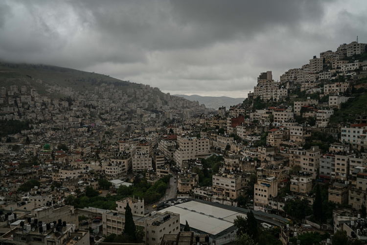 A general view of the city of Nablus on April 12, 2023. Copyright: Samar Hazboun