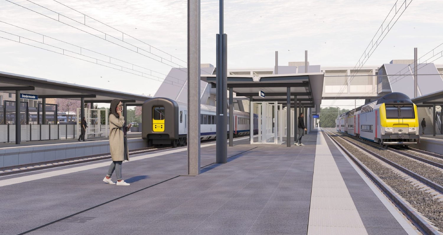 De perrons worden verhoogd en krijgen een complete make-over © NMBS