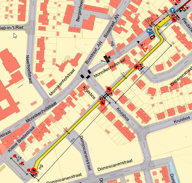 Asfalteringswerken fietspad Monnikenhofstraat fase 1 Asfalteringswerken fietspad Monnikenhofstraat fase 1