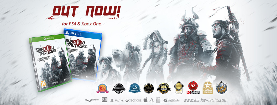 Shadow Tactics: Blades of the Shogun chega ao PS4 e Xbox One