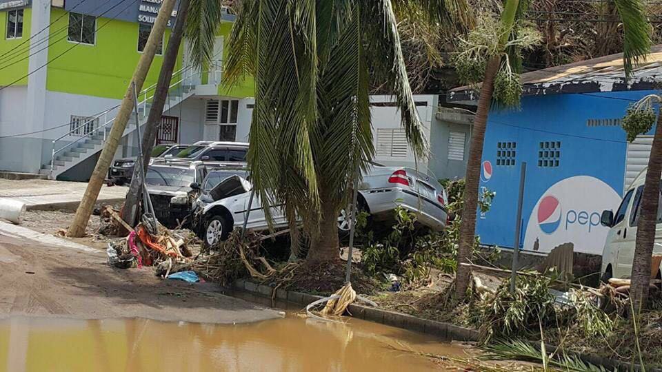 Situation in Dominica after the path of hurricane Maria.